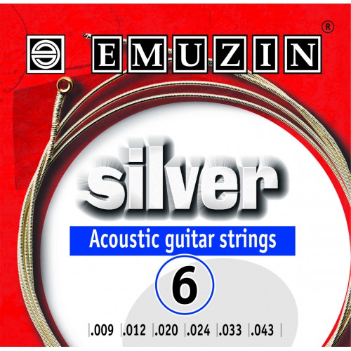 EMUZIN 6A202- комплект струн для акустической гитары  