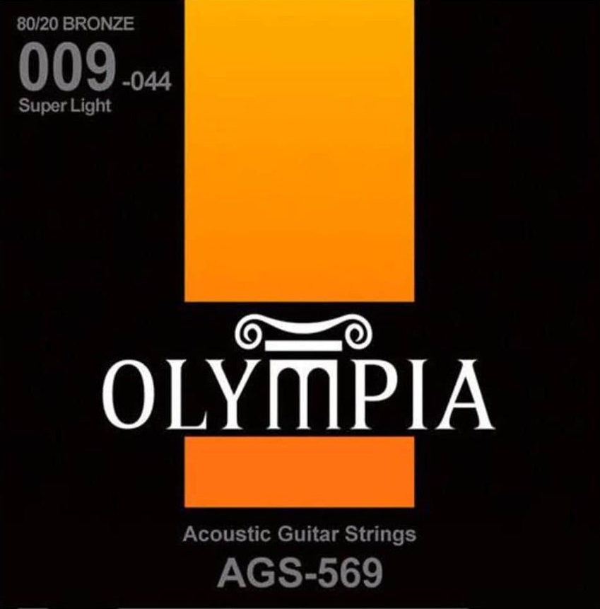 OLYMPIA AGS569 - комплект струн для акустической гитары (9-44), бронза