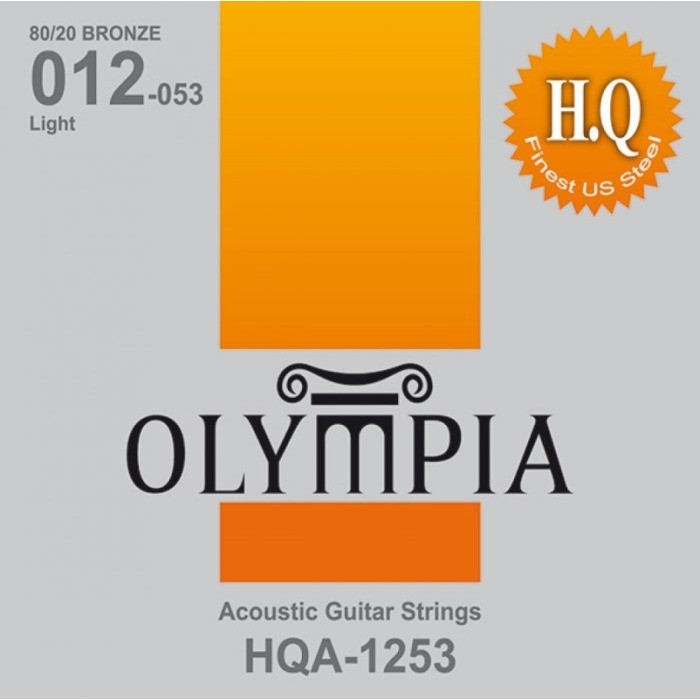 OLYMPIA HQA1253 - комплект струн для акустической гитары (12-53), бронза 80/20