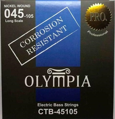 OLYMPIA CTB45105 - комплект струн для бас гитары (45-105), устойчивые к коррозии, никелевая обмотка
