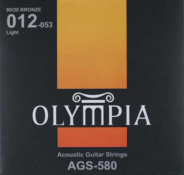 OLYMPIA AGS580 - комплект струн для акустической гитары (12-53), бронза
