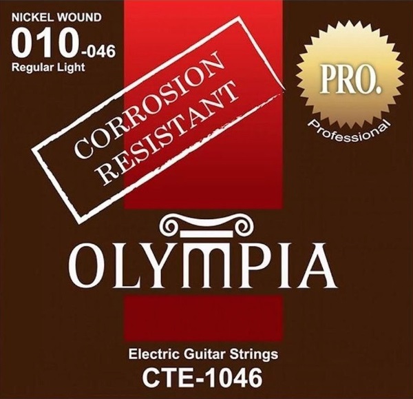 OLYMPIA CTE1046 - комплект струн для электрогитары (10-46), с устойчивостью к коррозии