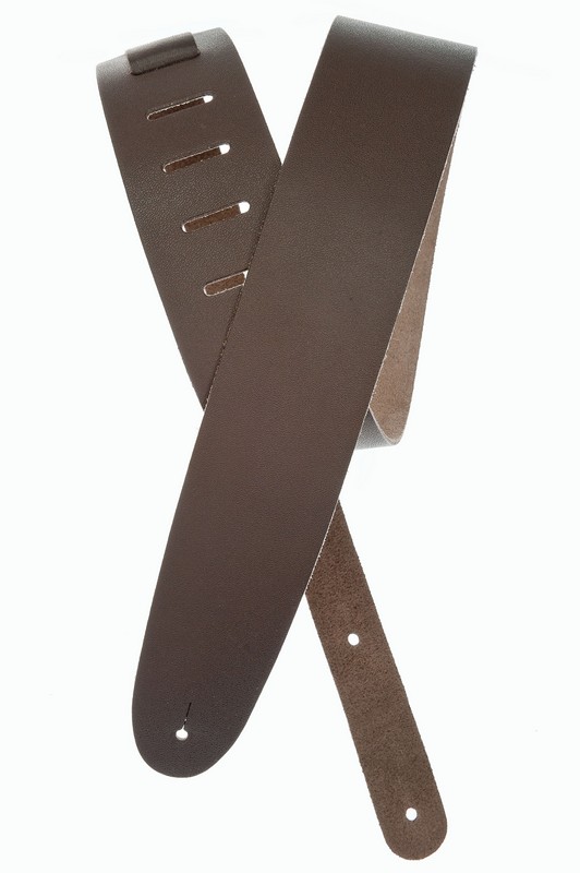 PW 25BL01 - ремень  для гитары кожаный, коричневый