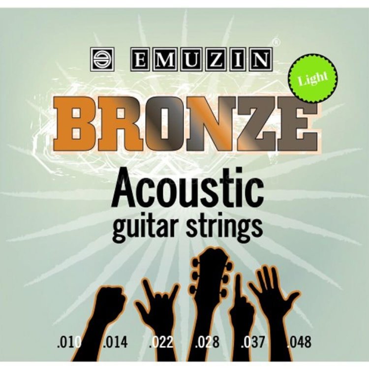 EMUZIN 6PB10-48- комплект струн для акустической гитары  