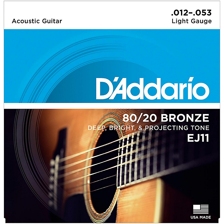 D'ADDARIO EJ 11 - комплект струн для акустической гитары  